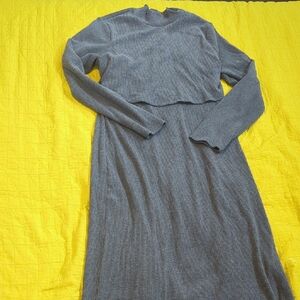 Old Navy Long Sleeve Gray Dress